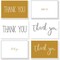 Blank Thank You Cards with White Envelopes, 6 Font Designs (4 x 6 In, 48 Pack)